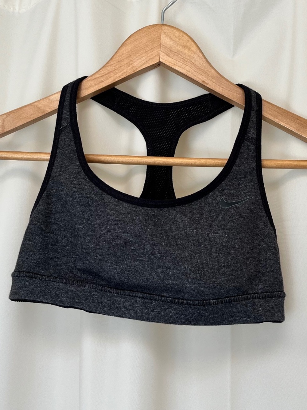 Nike performance reversible bra black gray XS